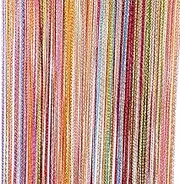 7 Color Colorful Door String Thread Fringe Window Panel Room Divider String Curtain Cute Strip Tassel in Party Events