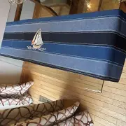 Historic Annapolis Shades of Blue Embroidered Sailboat Table Runner 56”x14”