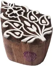 Fabric Wood Stamps Floral Paisley Pattern Printing Blocks