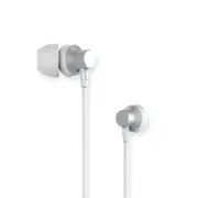 RM-512 3.5mm Wired Music Earphone Heavy Bass In-ear Headphone for iPhone Samsung Xiaomi SILVER COLOR