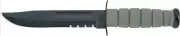Ka-Bar Fighting Knife. Foliage Green. Part Serrated.