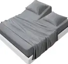 Split Top King Sheets Sets for Adjustable Bed, 4 Piece Bed Sheets Set Deep Pocke