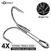 20 pcs Treble Fishing Hook High-Carbon Steel Ultra-Sharp Triple Hook 6/0-10/0