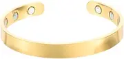 CALLARON 1Pc Magnetic Therapy Bracelet for Relief Stylish Electroplating Bangle Jewelry for Men Women Improves Reduces Fatigue for Health and Balance