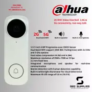 Dahua OEM DH-DB6I 4MP WIFI VIDEO DOORBELL 1/2.7-IN 256MB/128MB (IPC-DB6I-WHITE)