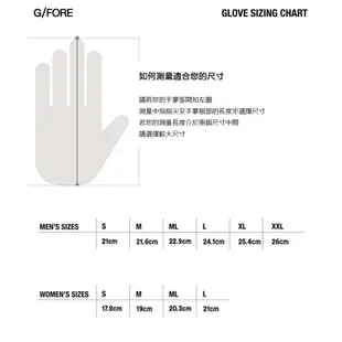 【G/FORE】ESSENTIAL GOLF GLOVE 男士 高爾夫球手套 白色 G4MC0G02-SCLT