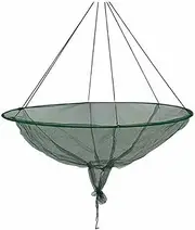 Pier Fishing Net - Foldable Catfish Net Cage, corrosin Resistant Frame | Long-lasting And Sturdy Bridge Net For Fishing With Soft Steel Hoop, Cast Nets For Saltwater, Freshwater, Easy Fish Release,