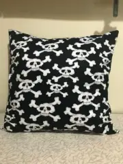 Black and White Skulls Handmade Cushion Cover Decorative