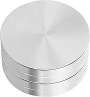 Garneck 2 Pcs Cake Baking Turntable Cake Turntable Table Rotating Cake Bearing Cake Decorating Turntables Rotating Cake Turntable Rotating Turntable Bearing Silver Aluminum Alloy