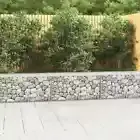 Gabion Wall with Covers Retaining Wall Stone Basket Galvanised Steel vidaXL