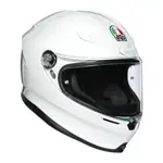 安信 | AGV 安全帽 K6 SOLID 素色 白 全罩 超輕量 碳纖維 亞洲版 K-6