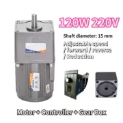 5-470 RPM 15MM AC 220V Electric Gear Motor Reversible Variable Speed Controller