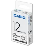 CASIO 標籤機專用色帶-12MM【共有9色】白底黑字XR-12WE1