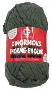 Loops & Threads Ginormous Charcoal Gray Solid Yarn 15.8 Oz NEW