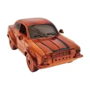 Ford Escort Hand made wooden model car. 1:18 scale model. L: 20cm W: 10cm H:8cm