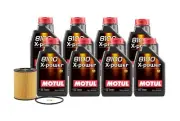 8L Motul 8100 X-POWER 10W60 Wix Filter Motor Oil Change Kit API SN (for: BMW)