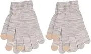 [Thingimijigs] 2 Pairs Children's Touchscreen Knitted Winter Gloves