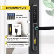 Bluetooth Electronic Lock Password Fingerprint Waterproof Aluminum Sliding Door