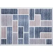 Soft Short Pile Floor Rug 200x290 - Blue