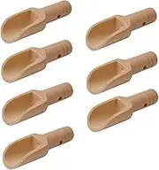 Mikinona 7pcs Wooden Salt Spoon Set for Seasoning Box Teaware Accessories Spoon Tea Scoop Kitchen Tool and Non-Toxic