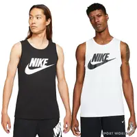 在飛比找Yahoo奇摩購物中心優惠-【下殺】Nike 男裝 背心 純棉 黑/白【運動世界】AR4