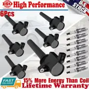 6 Ignition Coil DG500 & 8 Spark Plug For Ford Escape All Sub Model 01-08 3.0L V6 (for: Ford)