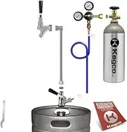 Kegco 3PUKP-5T Kegerator Kit, 1-Tap, Chrome