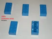 LEGO NEW 2x4 Blue Brick (5x) 300123 Brick 3001
