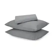 250 Thread Count Cotton Rich Sheet Set - Queen Bed, Grey