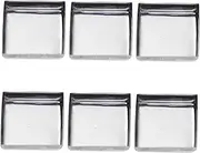 Diy Eyeshadow Blusher Palette 60pcs Empty Square Stainless Steel Pans Metal Makeup Pans for Pressed Powder