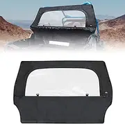 KEMIMOTO UTV Rear Windshield with Zipper Window - Soft, Waterproof 2-in-1, Compatible with Polaris RZR 570, RZR Trail 570, 800, S 800, 900