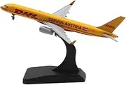 Pre-Built Model Aircraft 11CM Scale Civilian Aircraft Model 1/400 for DHL Express for Boeing B757-200PCF OE-LNZ Detailed Airliner Airplane Miniature Airplane Model