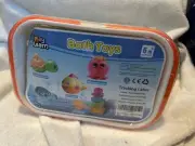 iPlay, iLearn Baby Bath Toys w/ Organizer, Water Squirting Octopus, Wind Up Swim