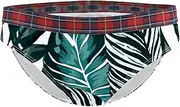 [Tiunyeah] Hipster Briefs Women Panties S Bikini Panty Ladies Underwear Tropical Leaves Stretch