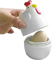Microwave Egg Cooker – Quick and Efficient Microwave Hardboiled Egg Maker | Microwave Egg Boiler with Easy Cleanup | Egg Boiler Steamer in Fun Chicken Shape for Perfectly Poached Eggs Every Time