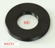 Adapter RMS Microscope Objective to Male M42x1 Adapter Flat without flange