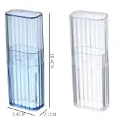 2Pcs Portable Travel Clear Small Sorting Storage Box Cotton Replacement Part