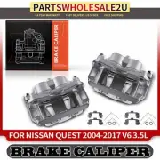 2x Front Left & Right Brake Calipers w/ Bracket for Nissan Quest 2004 2005-2017 (for: Nissan)