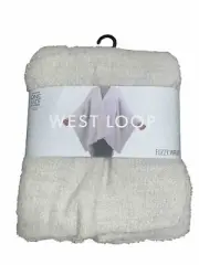 West Loop Women's One Size Fits Most Taupe Fuzzy Wrap