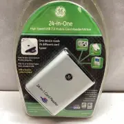 General Electric GE High Speed USB 2.0 97949 24-in-1 Card Reader/Writer New