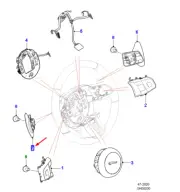 JAGUAR F-PACE X761 Left Downchange Gearchange Paddle Switch T4N33016 NEW GENUINE