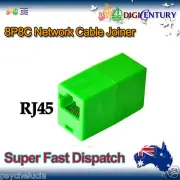 Green RJ45 8P8C Network Cable Joiner Plug Coupler Extender Connector Adapters