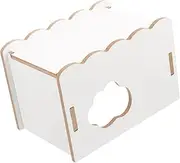 VILLFUL Wooden Hideout Hamster House Adorable Rat Hideout Wear Resistant Natural Wood Comfortable Private Space for Guinea Pigs Chinchillas Animals