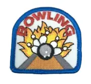 PATCH GSA Girl Scouts Bowling Pins on Fire Ball Lane