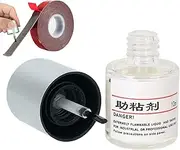 Adhesion Promoter | Industrial Adhesive Promoter | 10ml Adhesion Promoter with Brush Heads for Acrylic Metalworking Double Sided Mounting Tape