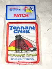 An Original Vintage Unused Packeted Souvenir Cloth Patch Tennant Creek N.T.
