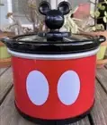 Disney Mickey Mouse Red & Black .65 Quart Mini Crock Pot, Brand New in Box