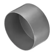 2pcs Rubber End Caps 90mm ID Screw Thread Protectors Dark Grey
