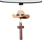 Humdcdy Western Car Decor | Western Cowboy Hat Charm Car Decorations,Cute Decor Automotive Accessories, Oxford Cloth Miniature Pendant for Backpack, Vehicle, Home Decorations