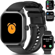 LAOYABB Smartwatch Women Men with Phone Function, 2.01 Inch Touchscreen Fitness Watch with Heart Rate Monitor and Sleep Monitor, IP68 Waterproof Sports Watch with Digital Timer, Sports Watch for iOS